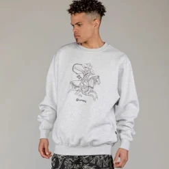 Grimey Sudadera The Clout Numidians - Sport Grey - Spring 23 Cheap