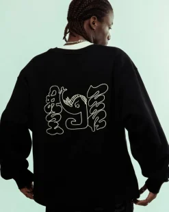 Grimey Sudadera Tusker Temple Vintage - Black - Fw23 Fashion