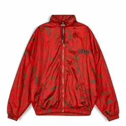 Grimey Track Jacket The Toughest Satin Red - Spring 23 Shop