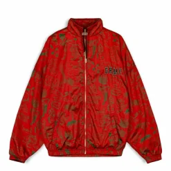 Grimey Track Jacket The Toughest Satin Red - Spring 23 Shop